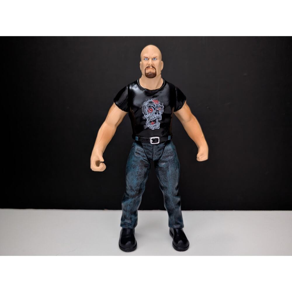 WWF Stone Cold Steve Austin Back Talkin Crushers Figure Jakks 2000 Talking Toy